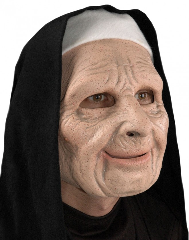 funny mask town nun