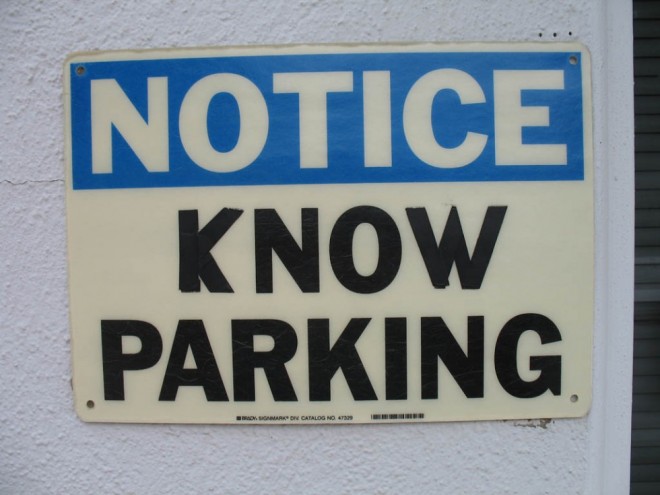 funny signs parking