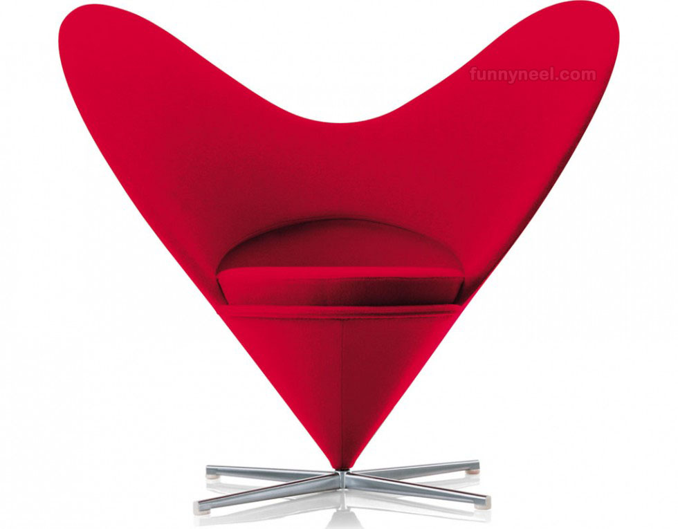 funky furniture heart chair