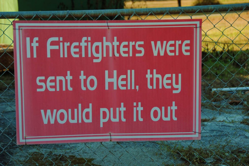 funny signs firefighters