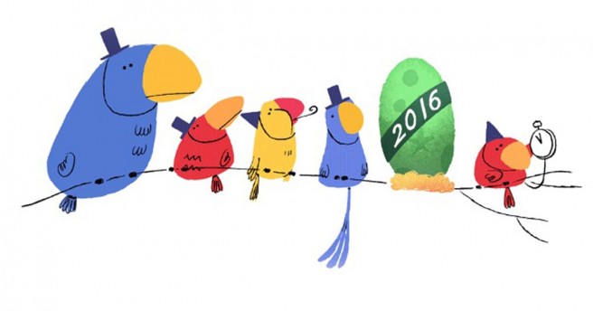 new year funny google doodles