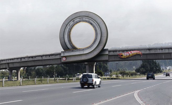 11 excellent billboard hotwheels design found around world