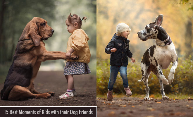 kids with dogs