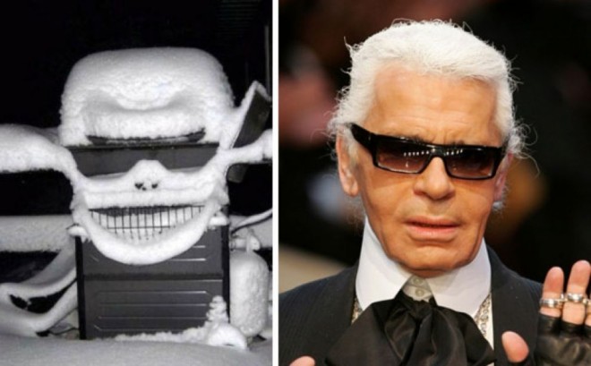snowy grill looks like karl lagerfeld funny similar things photography