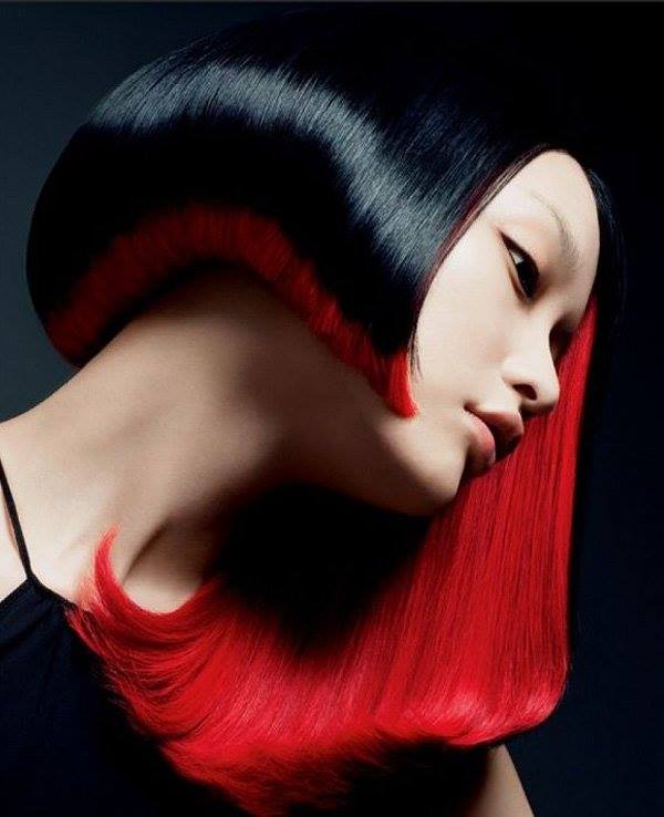 hot dyed hair funny photography