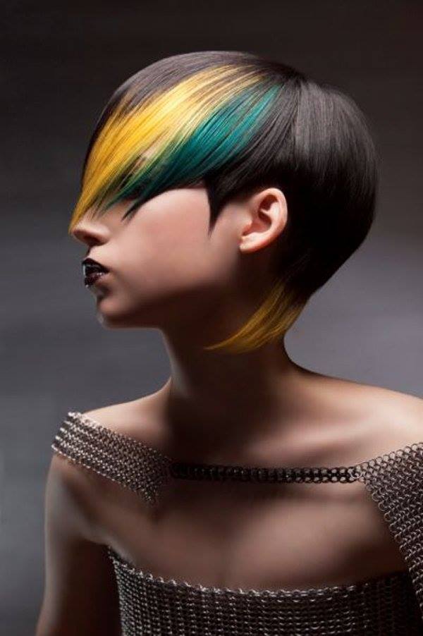 hot dyed hair funny photography