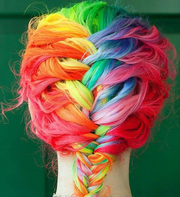 dyed hair funny photography