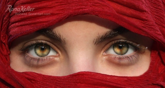 woman beautiful eyes by rona keller