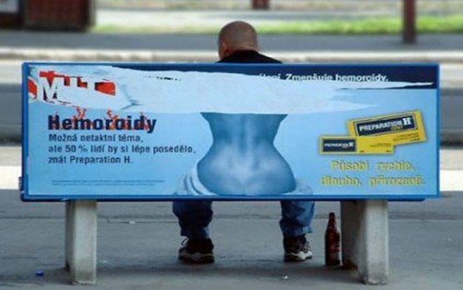 6 funny benches advertising