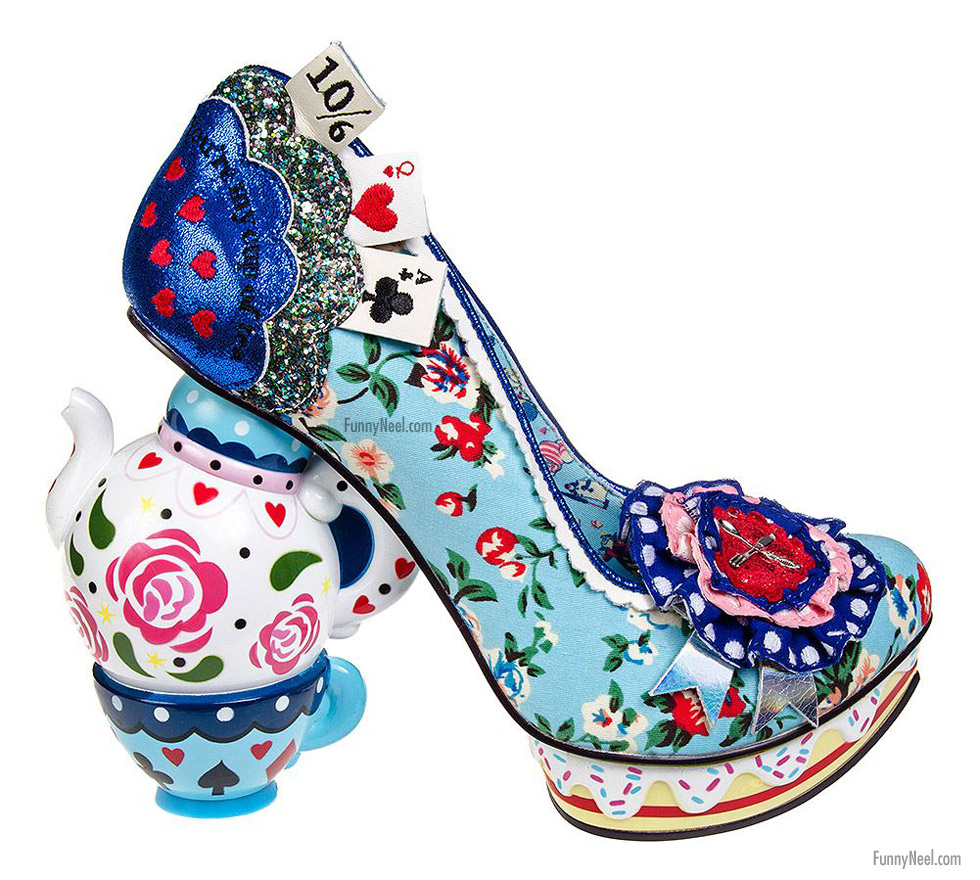 crazy heel shoe image tea pot