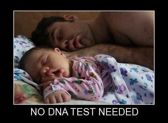 funny images baby vs father sleeping
