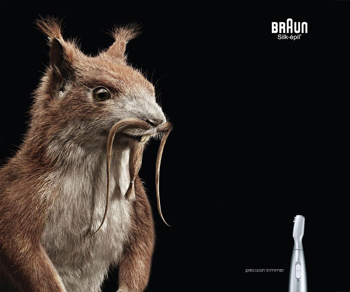 funny ad with animal