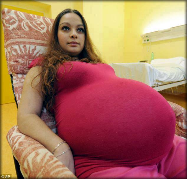 big stomach pregnant tummy