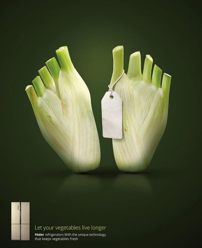 funny ads fridge vegetables
