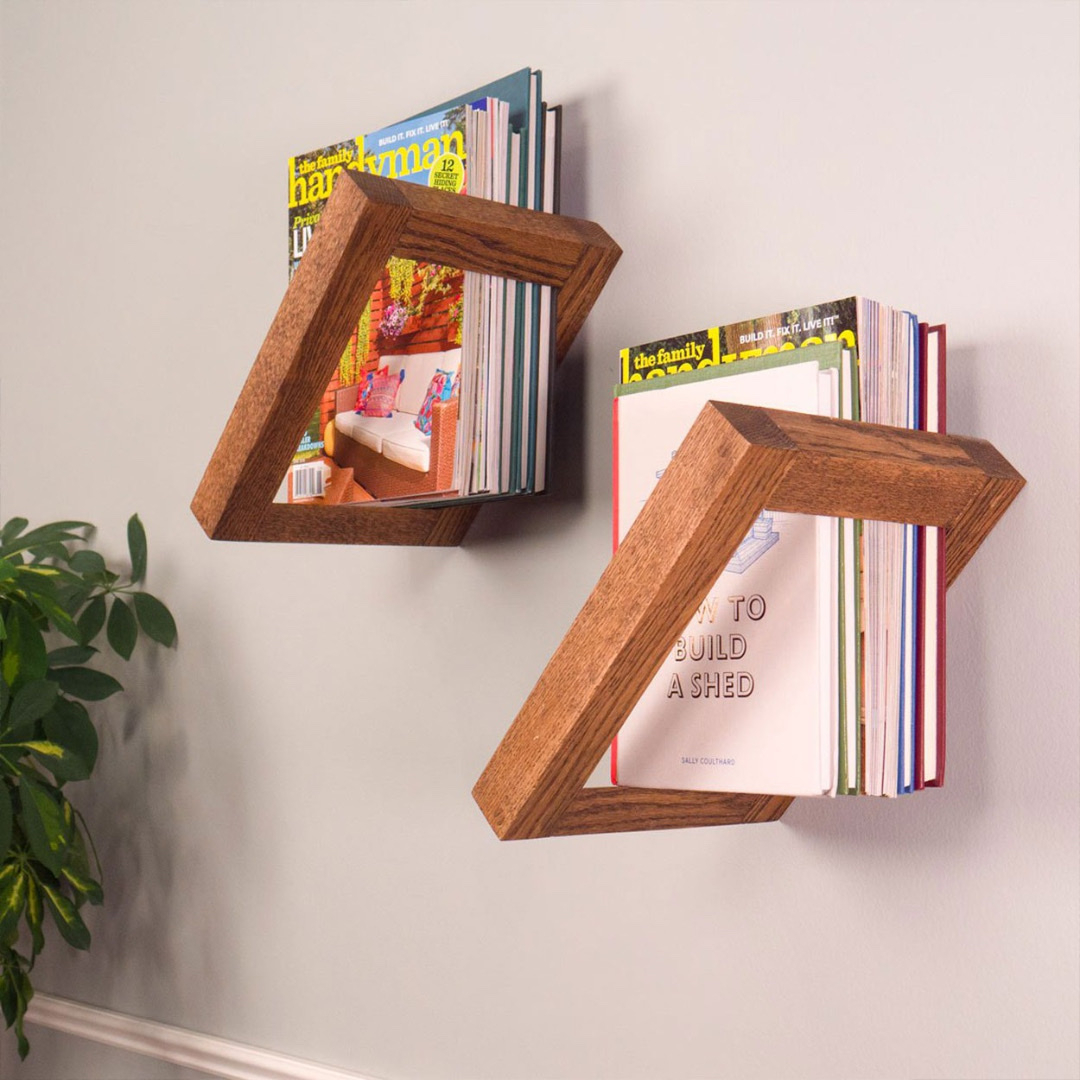 beautiful floating book shelves by crowdy hous