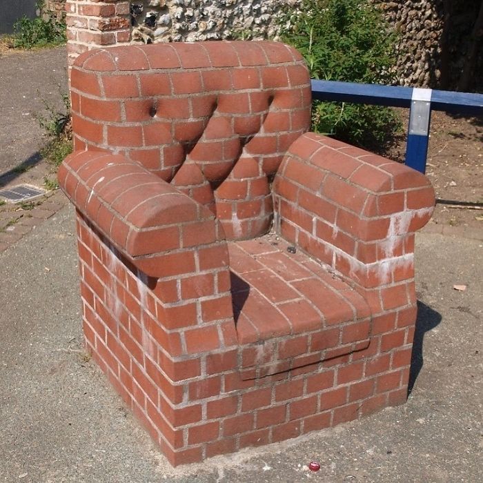 funny design brick chair