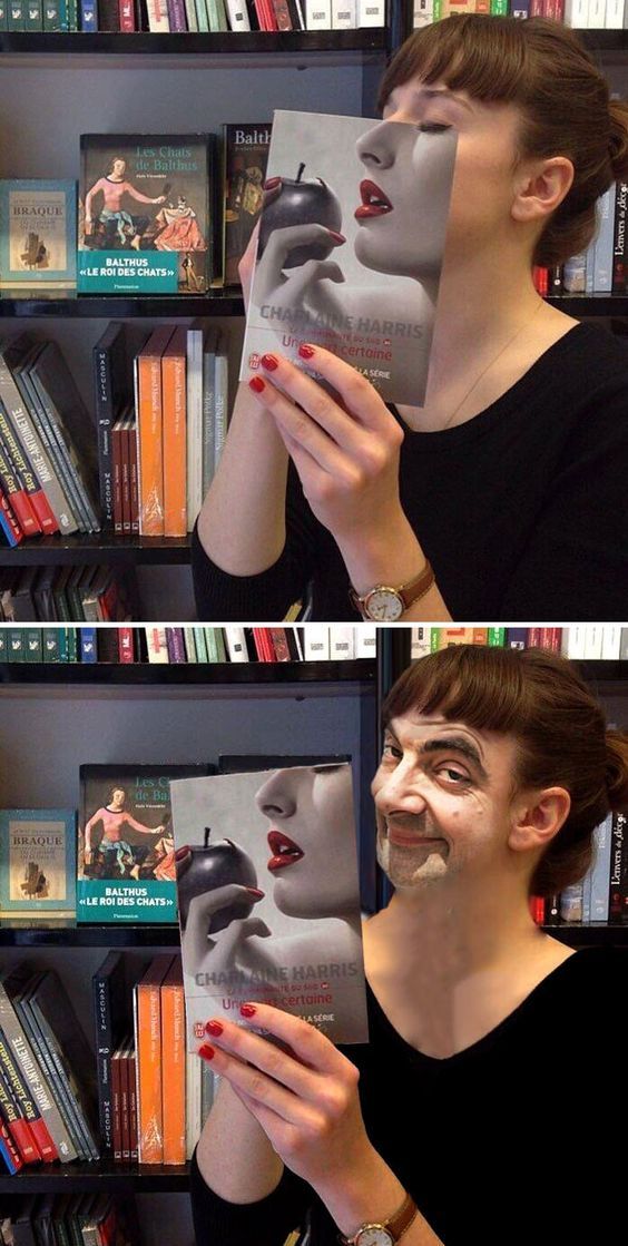 funny photoshop book cover mr bean