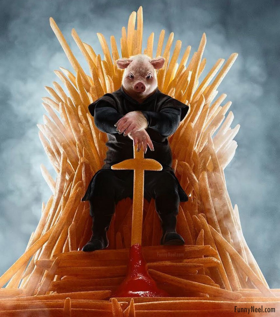 funny ads animal game of thrones pig by cristian girotto