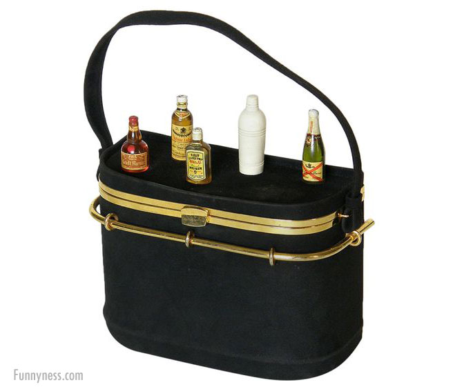 funny handbag ladies liquor