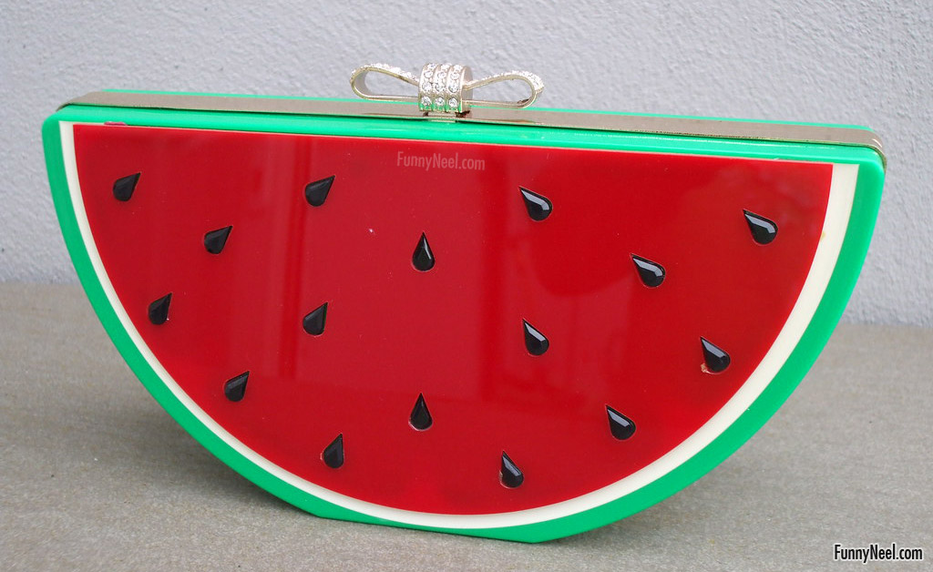 funny handbag ladies single piece water melon design purse