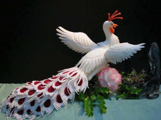 beautiful picture peacock carving
