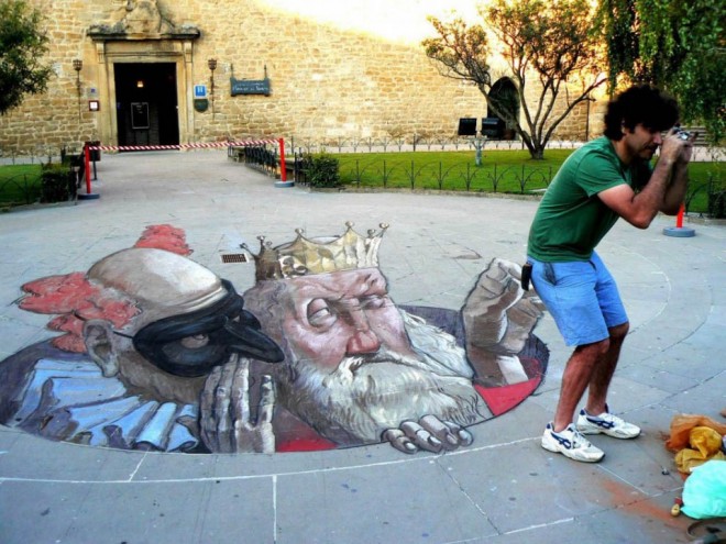 street art optical illusion