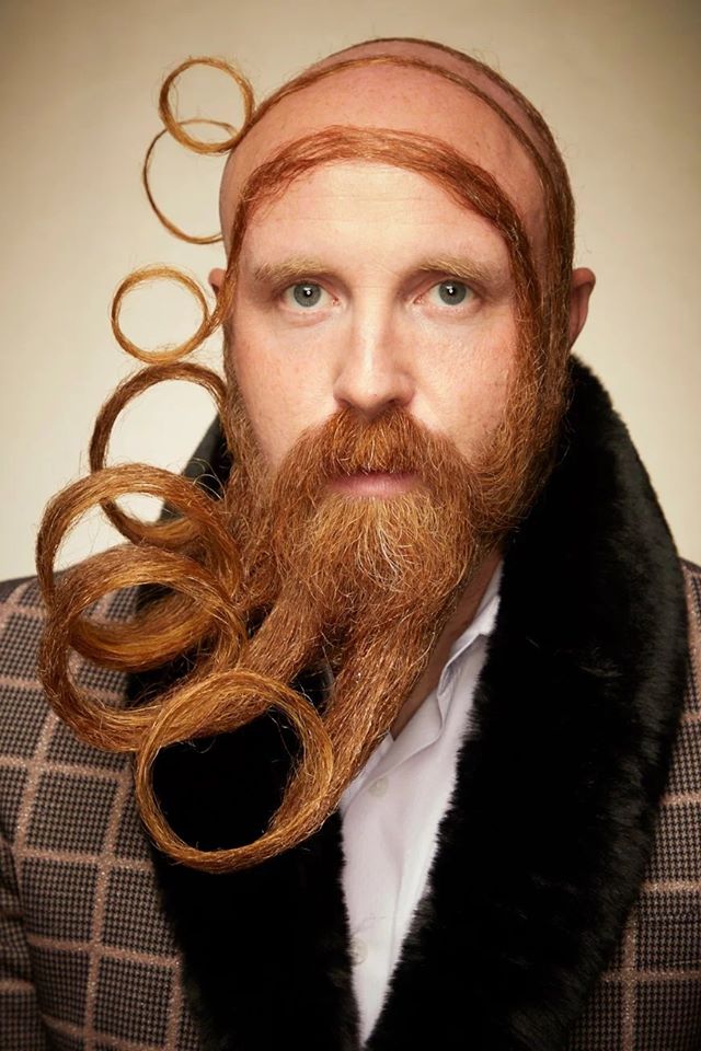 funny beard moustache spiral