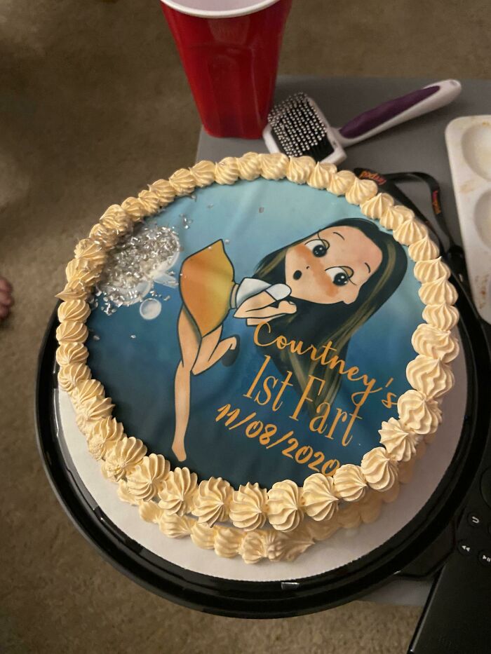 funny birthday cake for girl friend