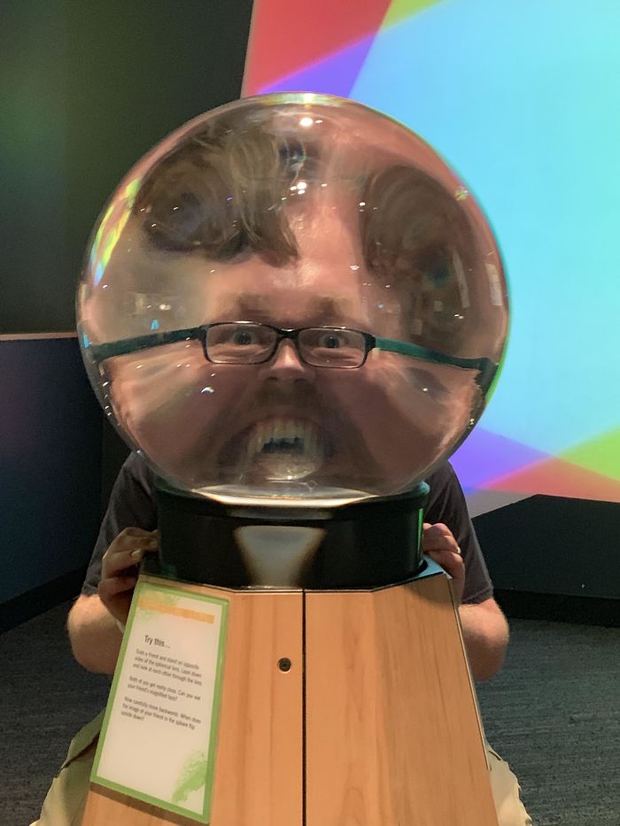 funny husband thoroughly enjoyed the science museum