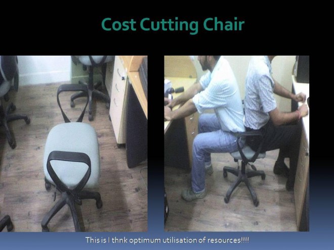 cost cutting chair
