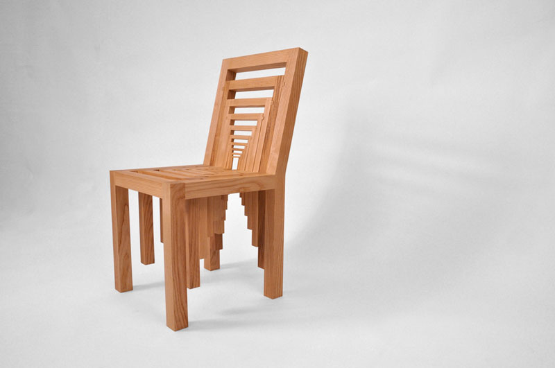 optical illusion chair