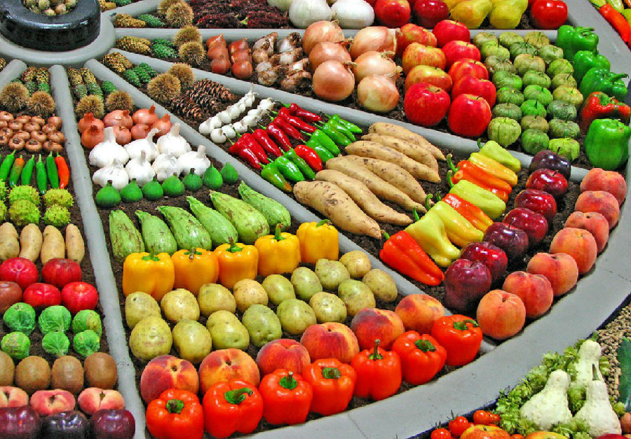 vegetable and fruits market china
