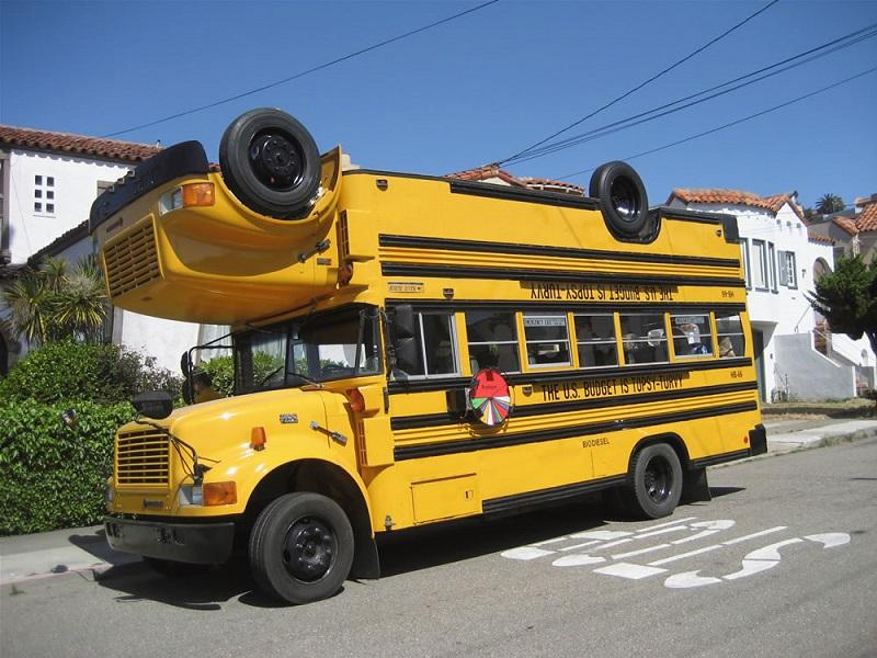 funny bus model car pictures