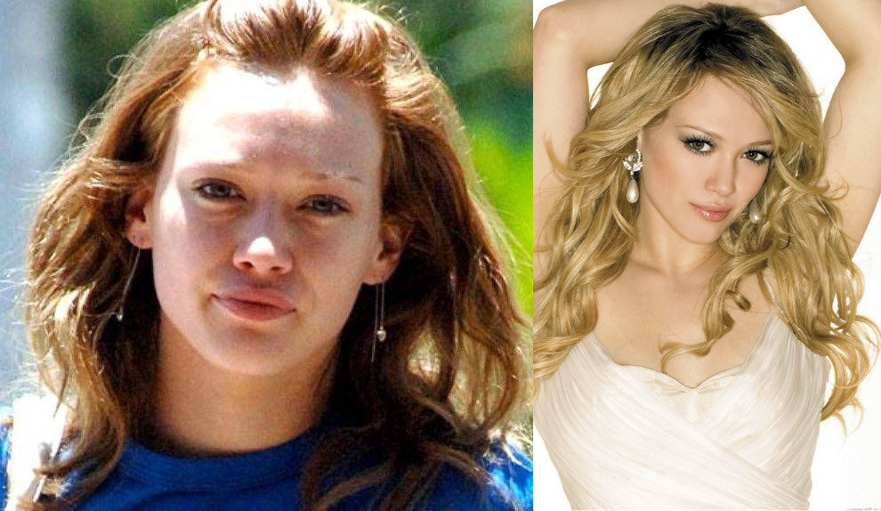 hilary duff celebrities without makeup
