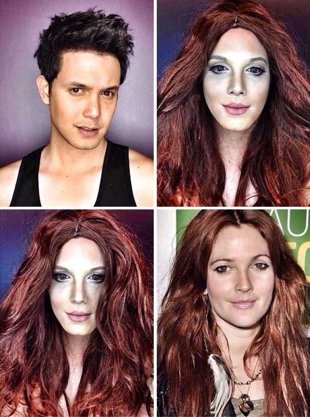 makeup artists transformation celebrities