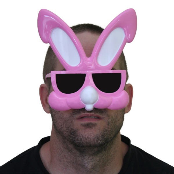 man bunny pink glasses funny picture