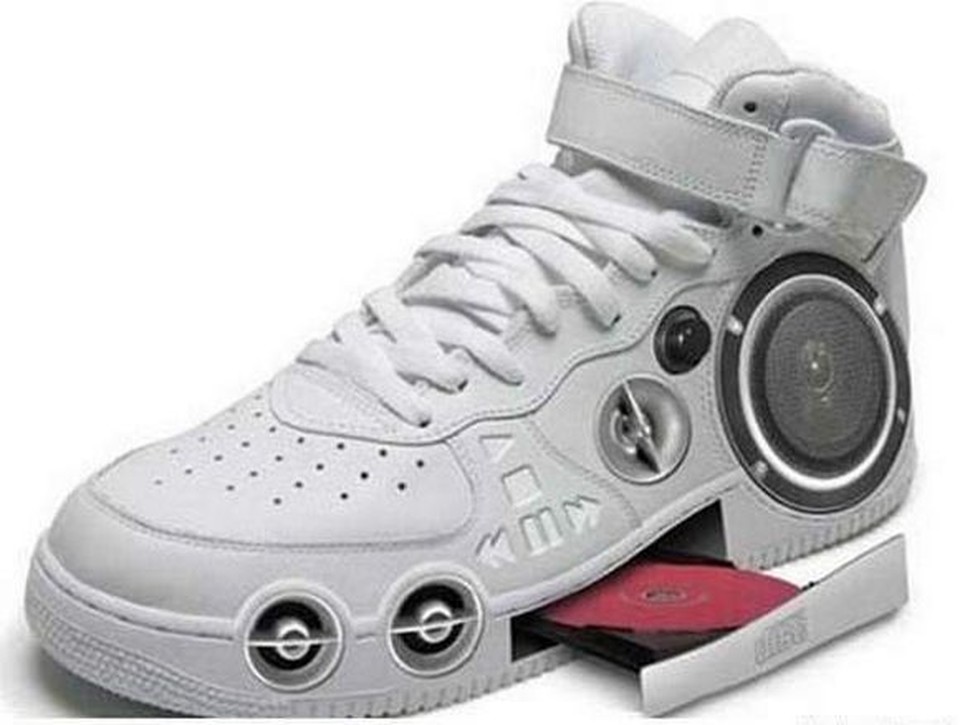 cd player funny shoe pictures
