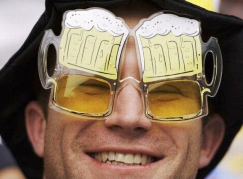 man beer mug funny sunglasses picture