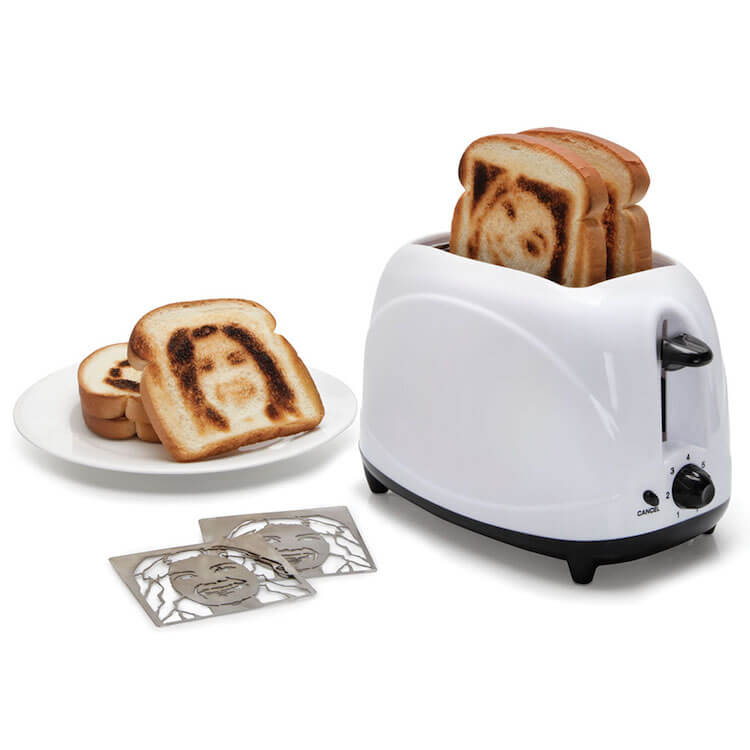 funny selfie toaster gift idea