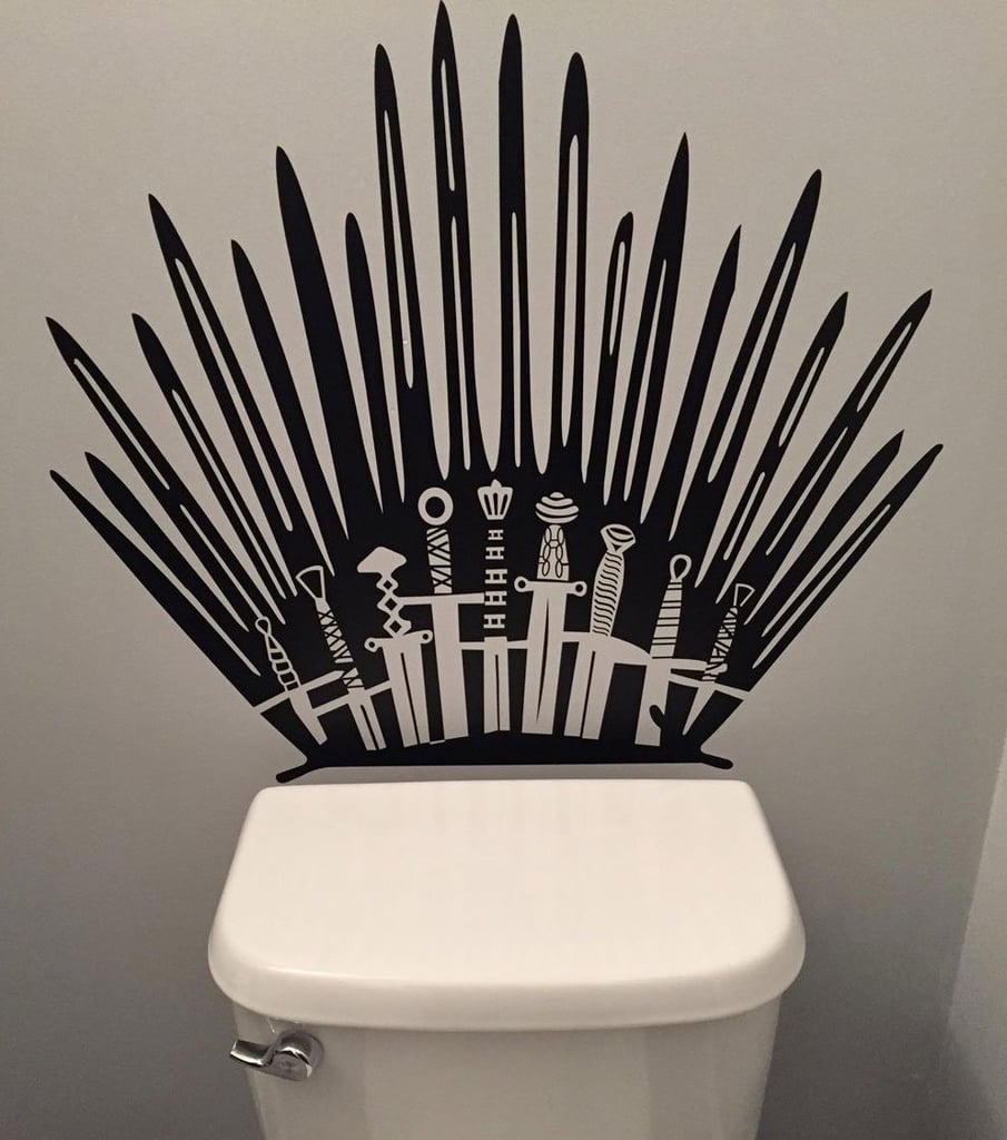 funny game thrones parody inspired toilet decal