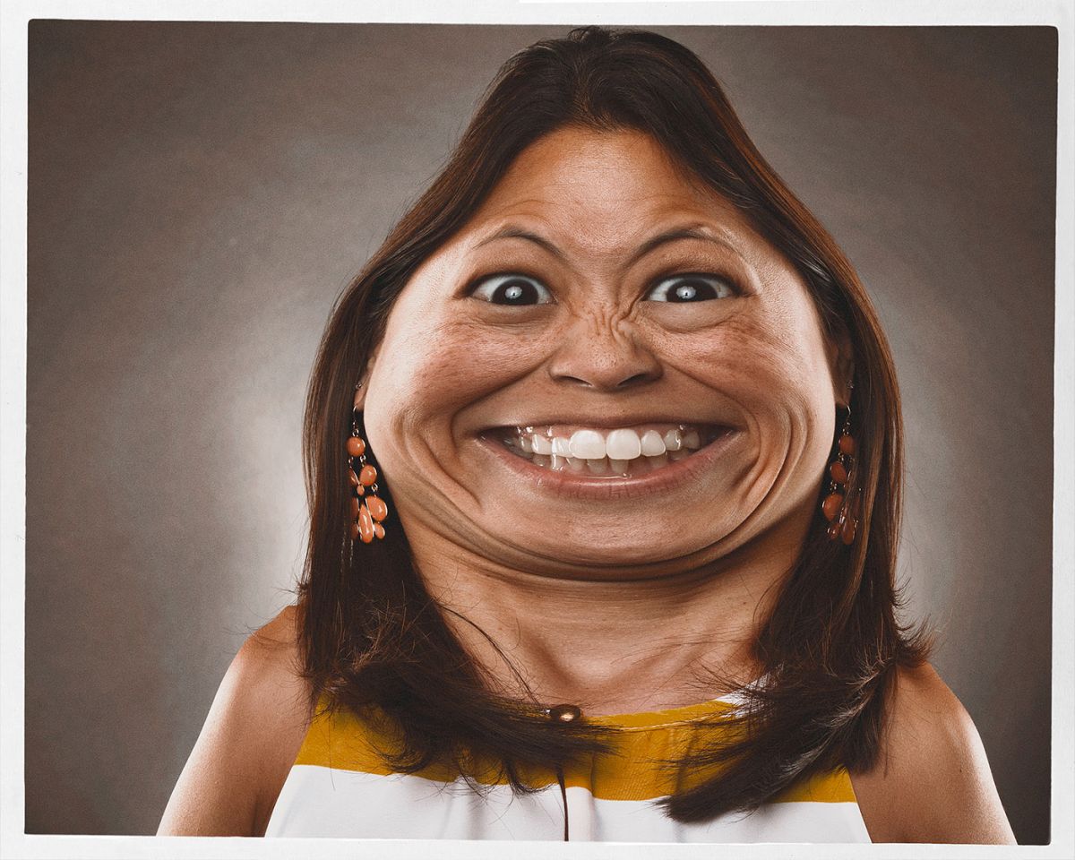 funny photo manipulation caricatures woman bert mclendon