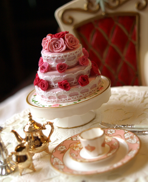 miniature cake rose chocolate decadence
