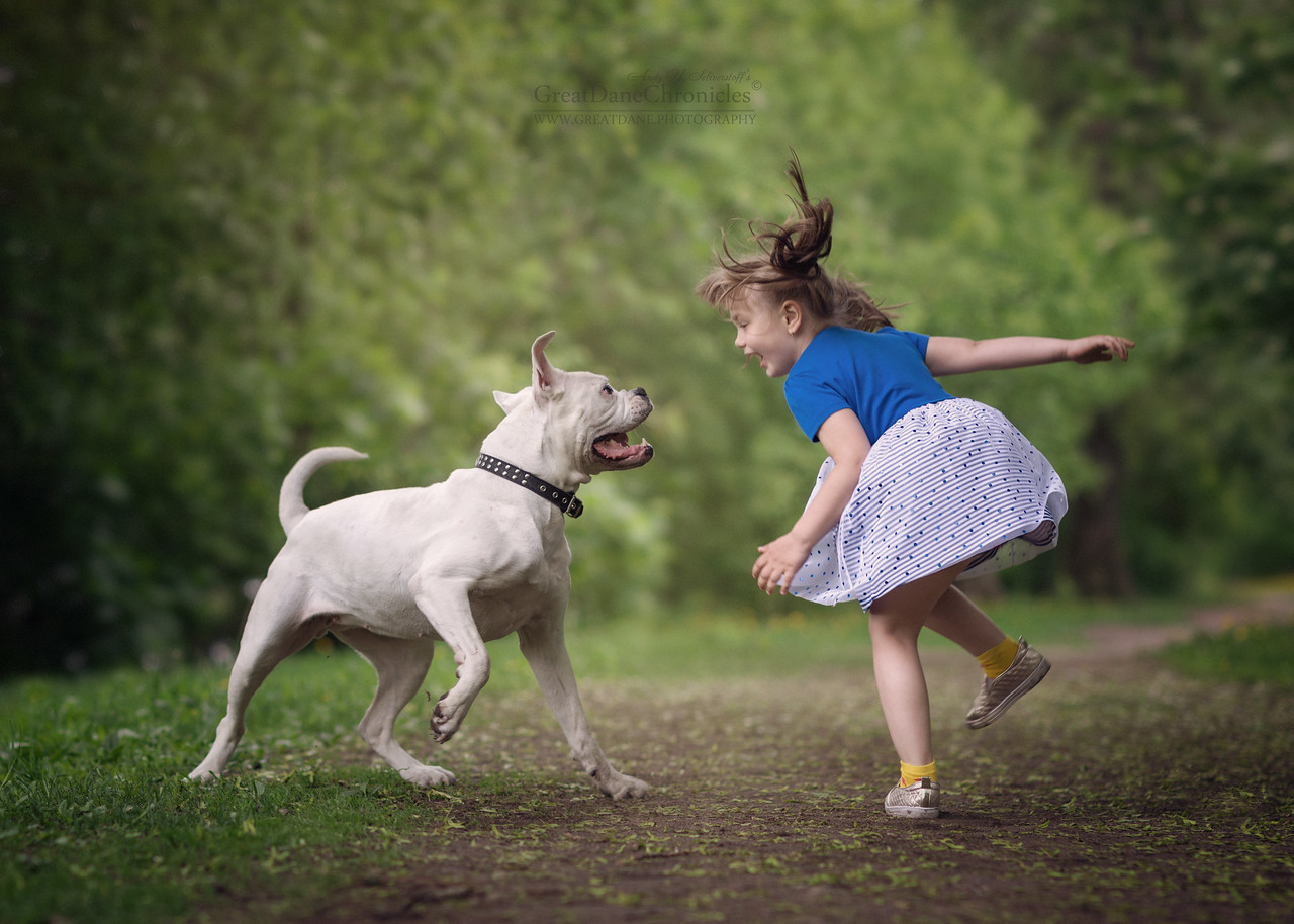 cute kids big dogs great dane photography andy seliverstoff