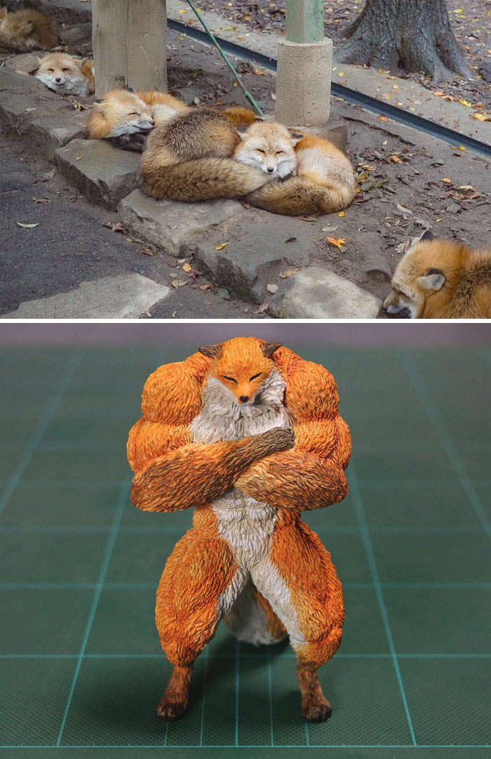 funny animal meme sculpture meetissai