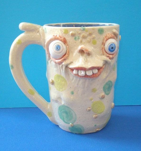 funny mug design happy