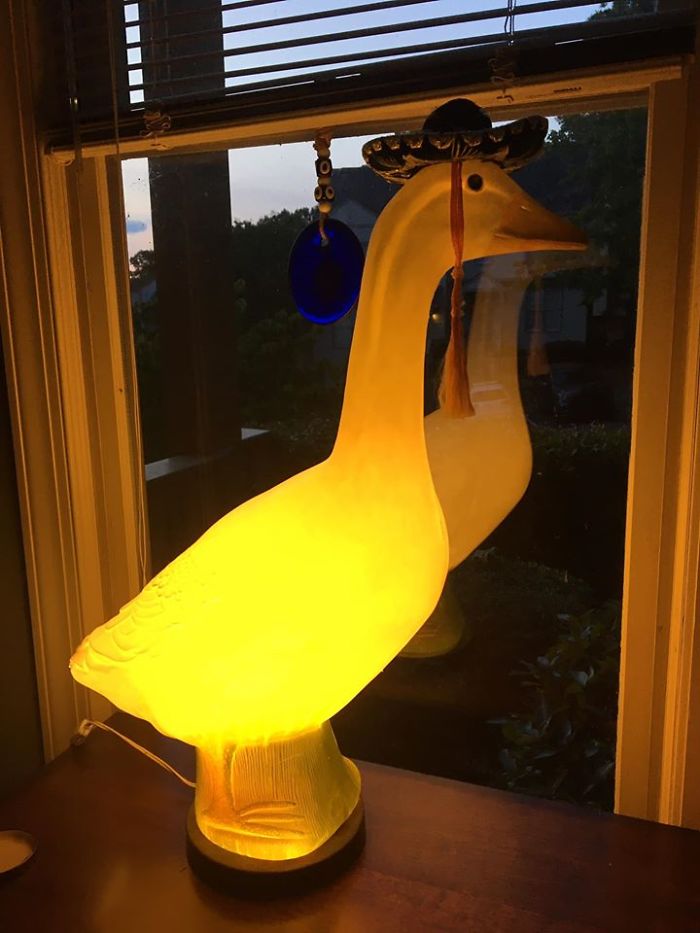 beautiful bird lamp design photo