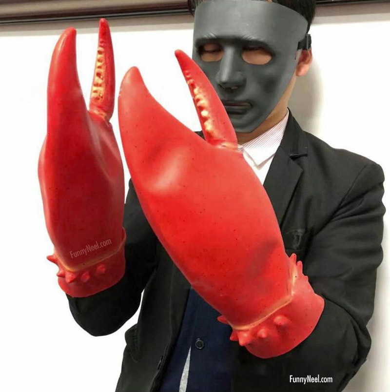 weird gloves cooking