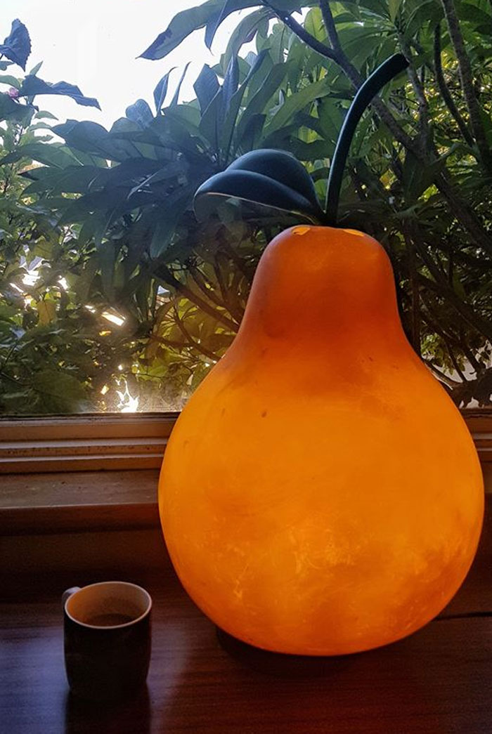 beautiful pear lamp design photo