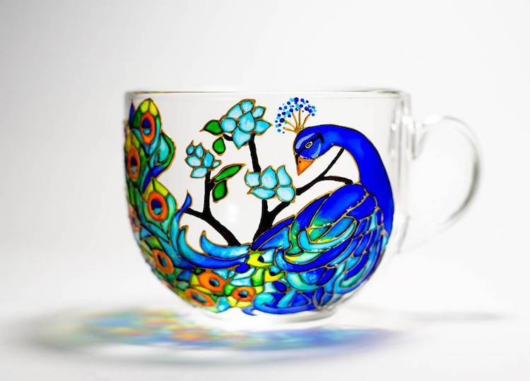 beautiful hand painted mug vitraaze