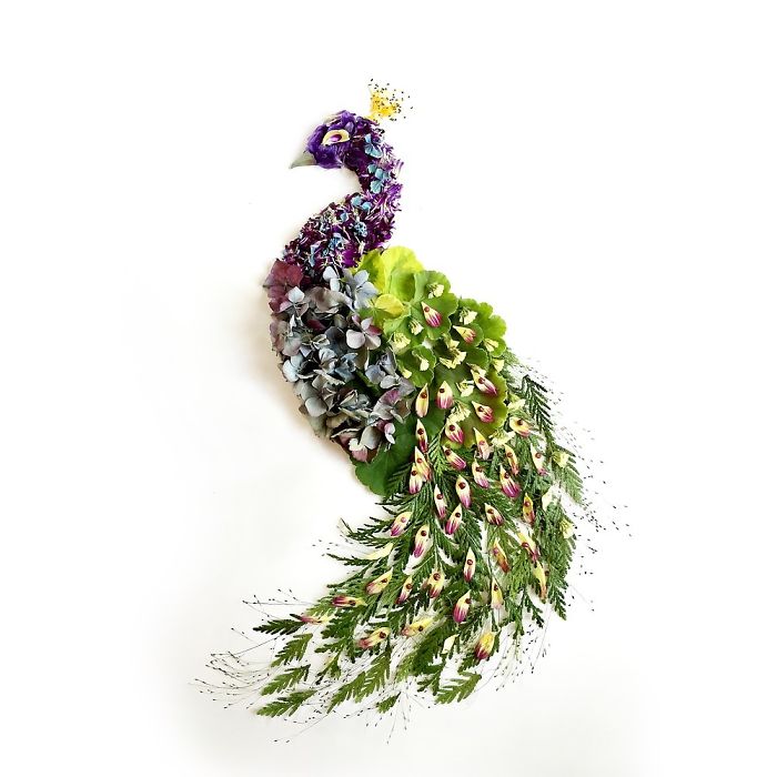 beautiful flower art idea peacock collins